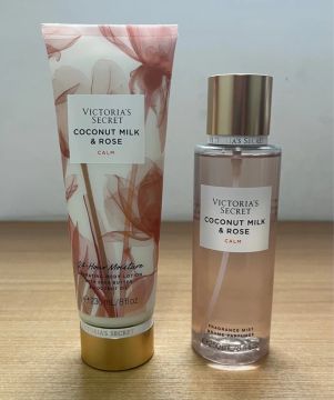 Kit Victoria's Secret Coconut Milk & Rose - Loção e Perfume
