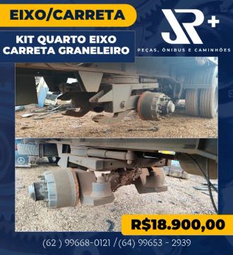 Kit Quarto Eixo Carreta Graneleiro Completo