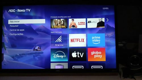 SNART TV AOC Roku TV 32polegadas