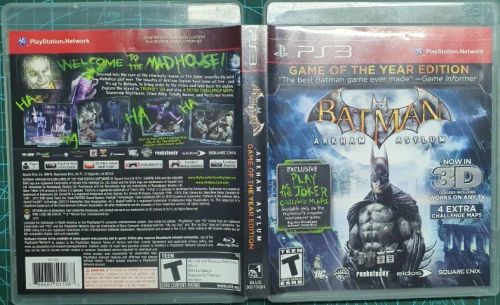 Batman Arkhan Asylum - PS3
