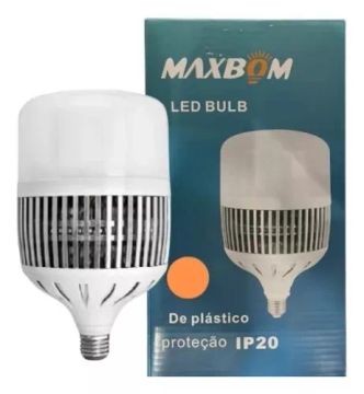 Lâmpada Led Bulbo E27 Bivolt Ip20 Cor Branco Frio 60w - MAXBOM