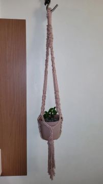Suporte de Macrame para Plantas (somente Manaus)