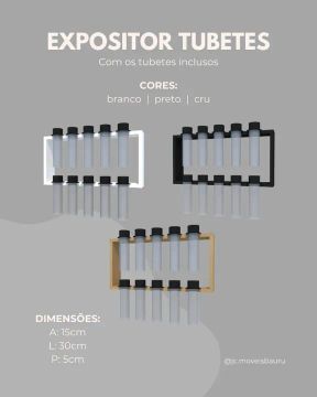 Porta temperos tubetes