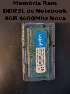 Memória Ram DDR3L de Notebook 4GB 1600Mhz Nova