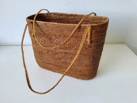 Bolsa de fibra natural - Ata - Ilha de Bali / Indonésia 