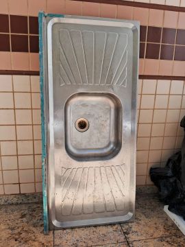 Cuba de cozinha em aço inox