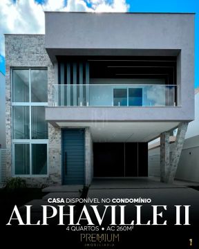 Casa no AlphaVille II aluguel e venda com 260 m² com 4 quartos