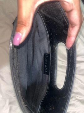 Bolsa de mão preta