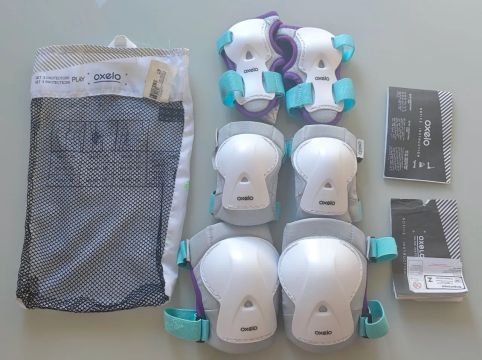 Kit de Proteção Oxelo para Patins e Skate - Tamanho P