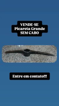 Picareta Grande Sem Cabo - Antiga