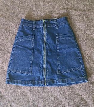 Saia Jeans Azul