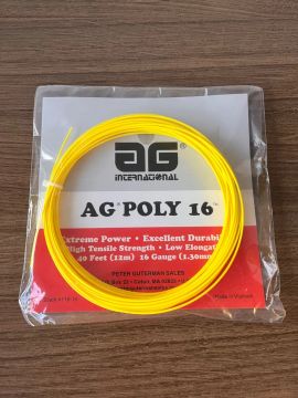 Jogo de Corda de Tênis AG Poliéster 16 (1.30mm) 