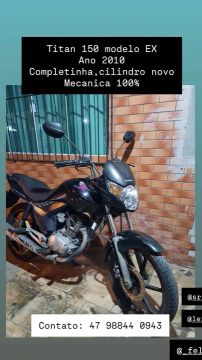 Titan 150 EX 2010 Completa - Mecânica 100%