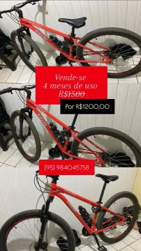 Bicicleta Caloi Vulcan - 4 meses de uso