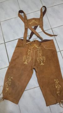 Traje Típico Alemão, couro. Entrego