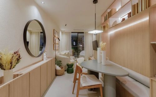 Apt 3 quartos, varanda e garagem em frente ao Recreio shopping 