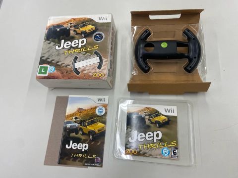Jeep Thrills Original Na Caixa Nintendo Wii Com Volante