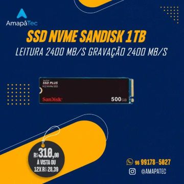 SSD SanDisk Plus NVME 500GB