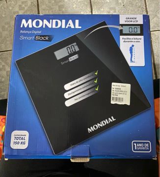 Balança Digital Mondial Smart Black - Nova!