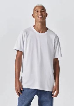 Camiseta Básica Hering Unissex Manga Curta World Regular - Branco