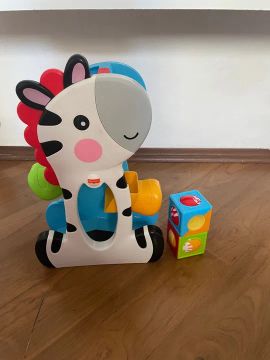 Brinquedo de Encaixar Zebra Blocos Surpresa