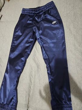 Calça nike azul metalizada P