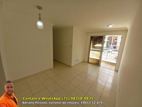 Apartamento para Locação em Salvador, Jardim das Margaridas, 3 dormitórios, 1 suíte, 2 ban