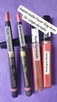 Batom Matte Power Stay Avon - 4 cores