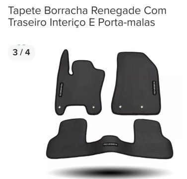 Jogo Tapete Completo Jeep Renegage Personalizado 