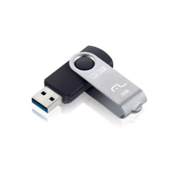 Pen Drive 32gb Twist Usb 3.0 Pd989 Preto - Multi