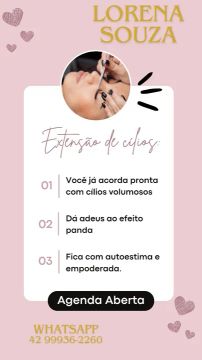 Extensão de cílios 