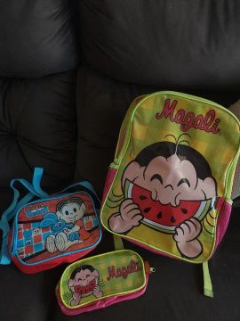 Ki Mochila Magali+estojo + lancheira Monica