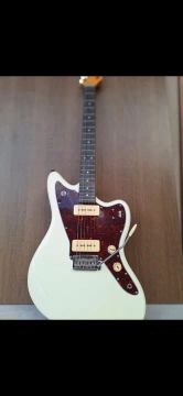 Guitarra Tagima TW-61 Jazzmaster OWH Olympic White Escudo Tortoise
