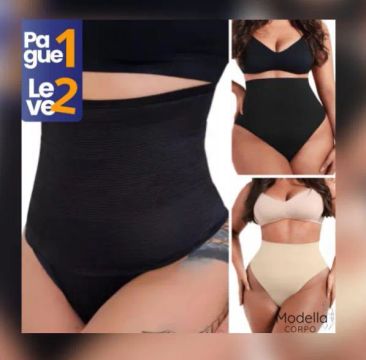 Cinta e calcinha modeladora cintura alta - Novo