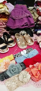 Kit Roupas Bebê lote com 160 peças Menina tamanho do P ao g e 1 ano 