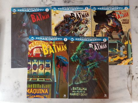 HQs Batman - GRANDES ASTROS - Edições 1, 2, 3, 4 e 5