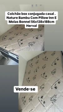 Cama Box Casal de molas confortável .