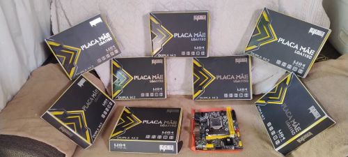 Placa Mãe LGA1150 H81 - Nova - com NVME duplo 
