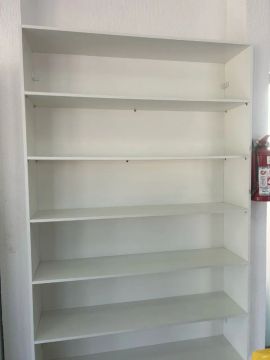 Rack de Parede Branco 5 Prateleiras