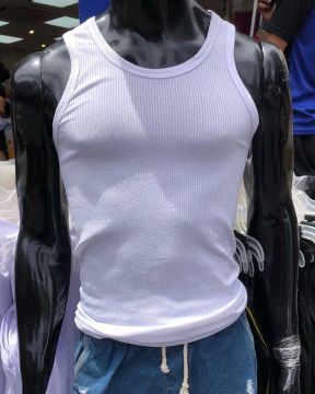 Camiseta branca de algodão