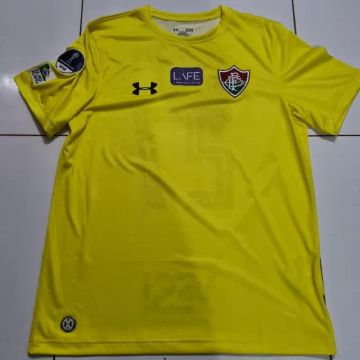 Camisa Fluminense Under Armour Goleiro Amarela 27 Rodolfo