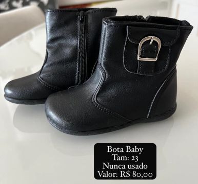 Bota Bebê - Tamanho 23 - Nunca Usada