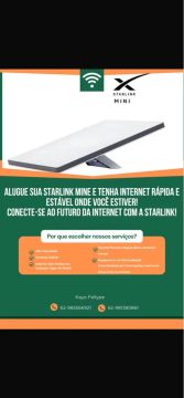 Internet via Satélite Starlink Mini - Diárias