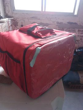 Bolsa térmica para entrega de comida - Vermelha