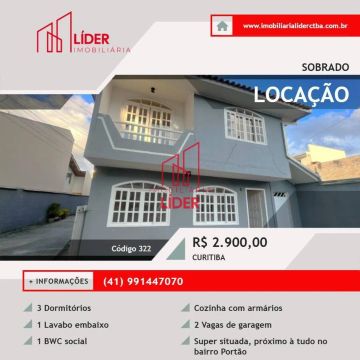 Excelente sobrado para locação no bairro Portão!! 115m²