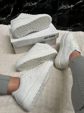 Tênis Nike Air Force 1 Branco tradicional linha Premium de promoção imperdível 