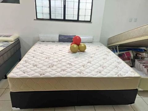 cama queen size de espuma + brinde - Entregamos!