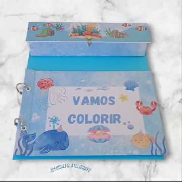 Livro de Colorir - fundo do mar