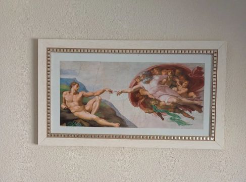 Quadro:  A Criação de Adão - Michelangelo