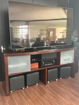 Rack para som e TV